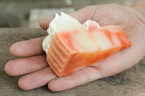 Soap with addition of tangerine essential oil - MADEheart.com