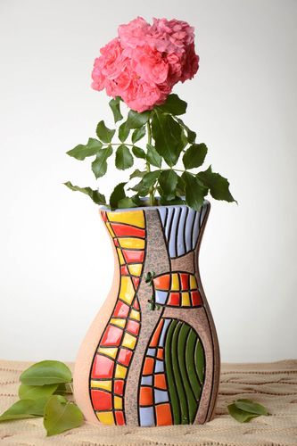 Handgemachte Keramik Designer Vase Haus Dekoration Geschenk für Frau 1.2 L - MADEheart.com
