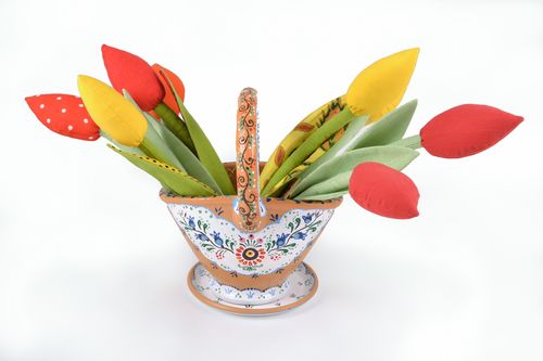Керамический горшок для цветов Корзина - MADEheart.com