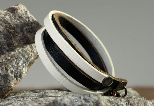 Armband aus Naturleder  - MADEheart.com