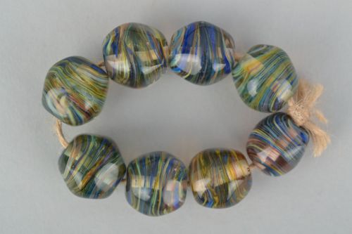 Kit de perles en verre faites main  - MADEheart.com