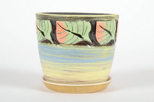 Pot de fleurs en céramique artisanal - MADEheart.com