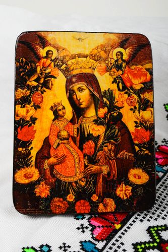 Mutter Gottes Bild Handgemacht orthodoxe Ikone religiöses Geschenk  - MADEheart.com