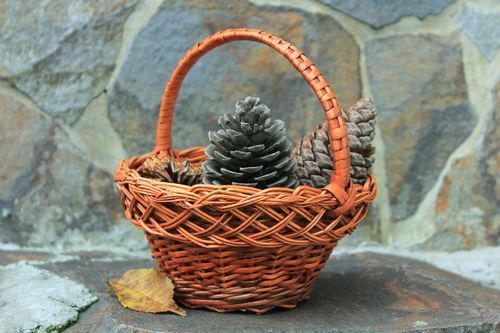 Woven willow basket  - MADEheart.com