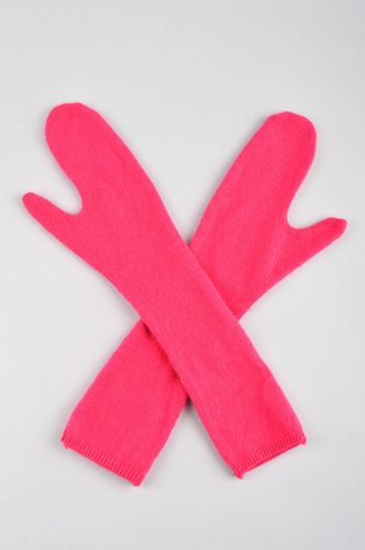 Handmade mittens fabric women gloves stylish designer present for women - MADEheart.com