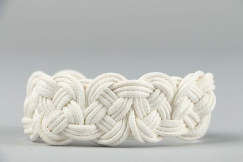 Bracelet fait main original blanc - MADEheart.com