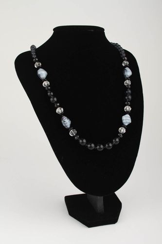 Collar original de cristal y abalorios bisutería artesanal regalo para mujer - MADEheart.com