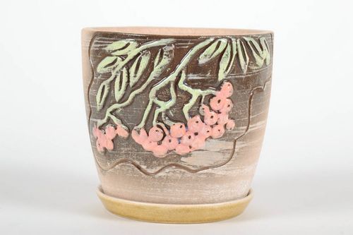 Pot de fleurs en céramique fait main Viola - MADEheart.com