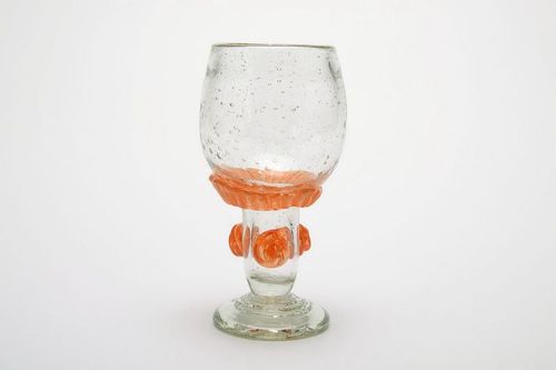 Copo de vinho de cor laranja - MADEheart.com