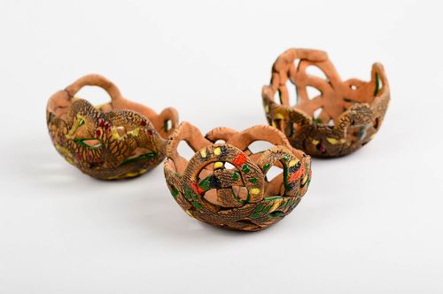 Portavelas de cerámica hechos a mano decoración de casa regalo original - MADEheart.com