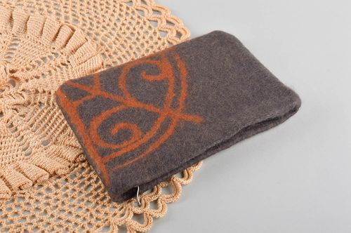 Cartera de mujer hecha a mano inusual accesorio de lana regalo original - MADEheart.com