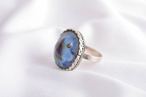 Mode Schmuck handgefertigt Ring am Finger elegantes modisches Accessoire - MADEheart.com