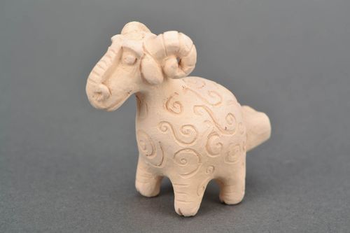 Sifflet en céramique Mouton fait main - MADEheart.com