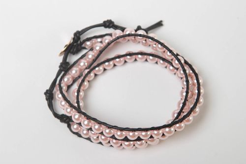 Handmade woven bracelet beaded bracelet designer accessory for every day - MADEheart.com