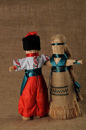 Casal de bonecas-talismãs em estilo étnico - MADEheart.com