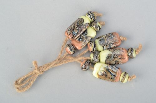 Set of glass beads Caverns - MADEheart.com