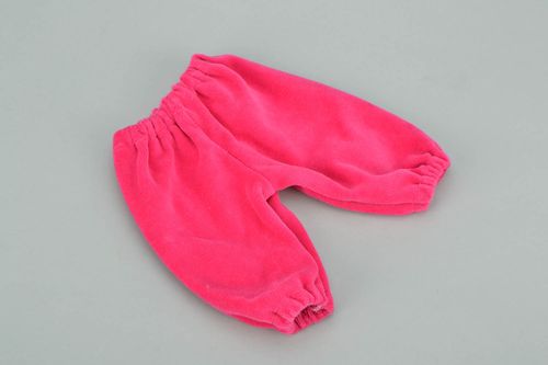 Pantalones para muñeca rosados - MADEheart.com
