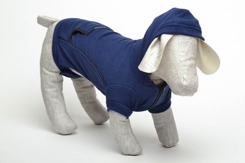 Blaue Jacke für Hund - MADEheart.com