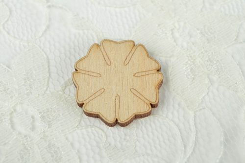 Handmade Holzartikel zum Bemalen Scrapbook Material Holz Rohling Blume - MADEheart.com