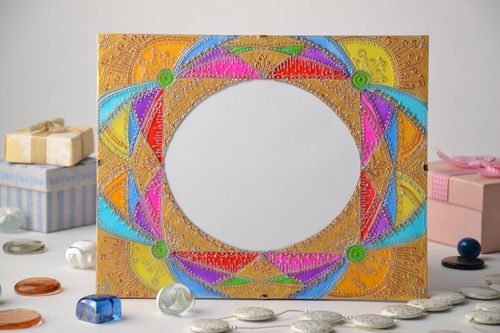 Bright stained glass photo frame - MADEheart.com