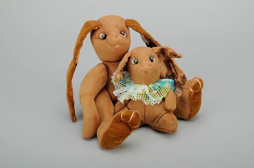 Brinquedo macio Família de coelhinhos - MADEheart.com