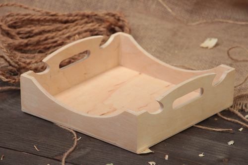 Handmade Holz Serviettenhalter Rohling originell Sperrholz zum Bemalen  - MADEheart.com