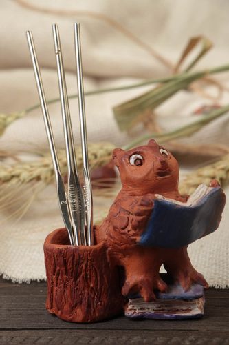 Supporto per le matite fatto a mano di argilla souvenir originale idee regalo - MADEheart.com