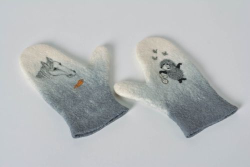 Guantes para el invierno hechos a mano accesorios de mujer regalo original - MADEheart.com
