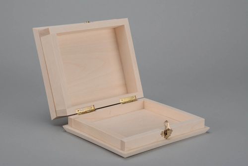 Handmade Roh-Holzschatulle für Verzierung - MADEheart.com