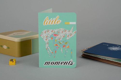 Carte de voeux faite main Little moments - MADEheart.com