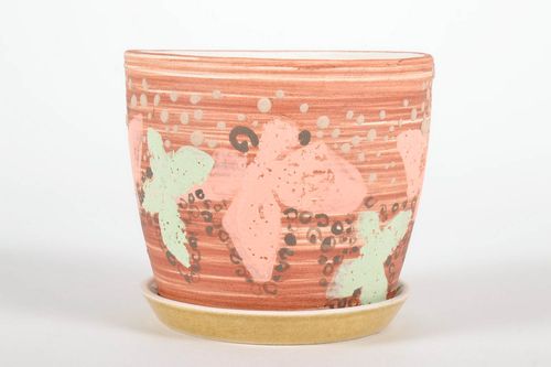 Pot de fleurs en céramique artisanal Viola - MADEheart.com