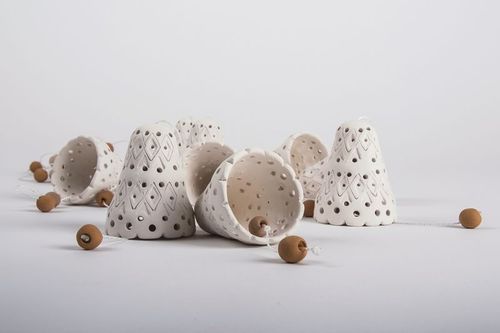 Sinos de cerâmica 8 peças - MADEheart.com