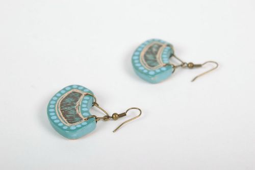 Handmade ceramic earrings - MADEheart.com