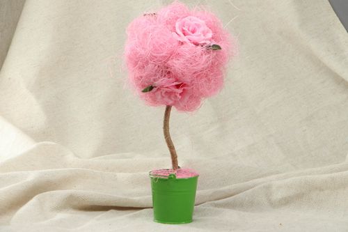 Pink handmade topiry - MADEheart.com