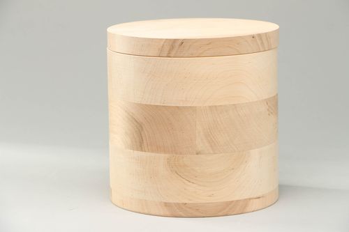 Pieza en blanco de madera con forma de pote para productos a granel - MADEheart.com