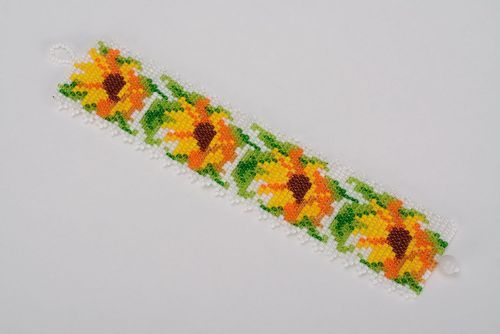 Armband Sonnenblumen - MADEheart.com