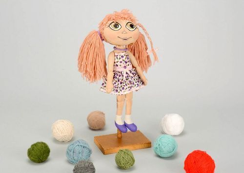 Ароматизированная кукла в сиреневом сарафане - MADEheart.com