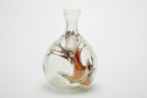 Бутылка из гутного стекла - MADEheart.com