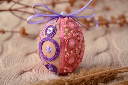 Интерьерная подвеска в виде пасхального яйца - MADEheart.com
