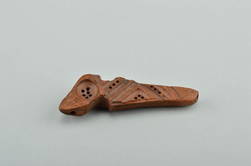 Pipa de barro hecha a mano original accesorio para fumador regalo para hombre - MADEheart.com