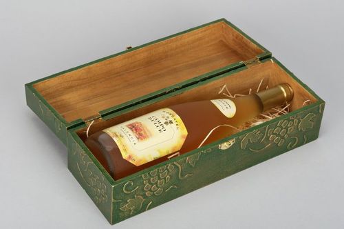 Caja de madera para botella - MADEheart.com