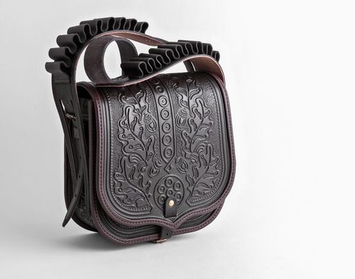 Leather bag with stamping - MADEheart.com