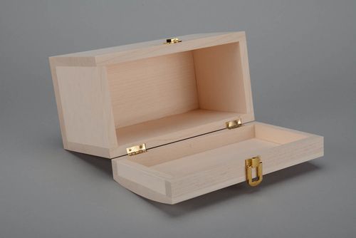 Handmade Roh-Holzschatulle für Verzierung   - MADEheart.com