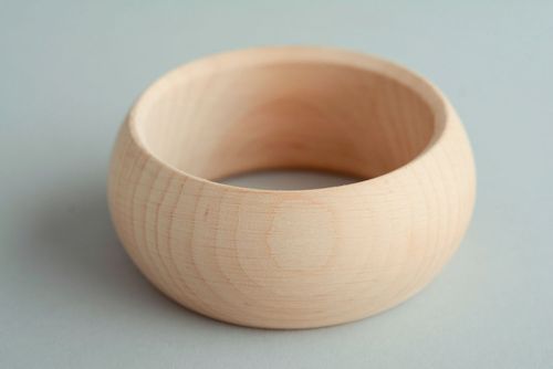 Peça em branco de madeira para pulseira em técnica decoupage  - MADEheart.com