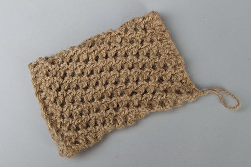 Éponge de bain tricotée faite main - MADEheart.com