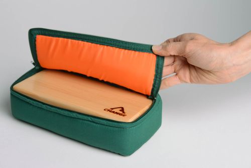 Bloc pour yoga en bois avec étui en tissu - MADEheart.com