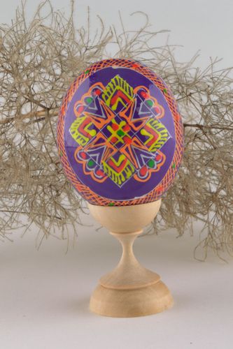 Деревянное расписное яйцо на Пасху  - MADEheart.com