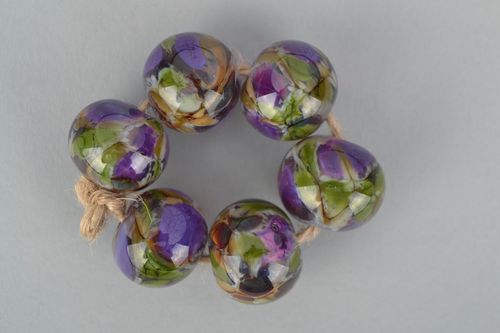 Kit de perles en verre faites main - MADEheart.com
