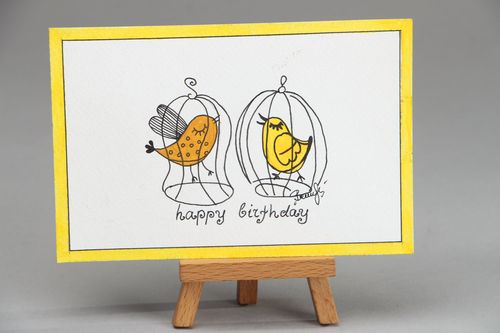 Carte de voeux faite main Joyeux anniversaire! - MADEheart.com