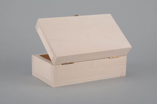 Boîte brute à bijoux en bois naturel - MADEheart.com